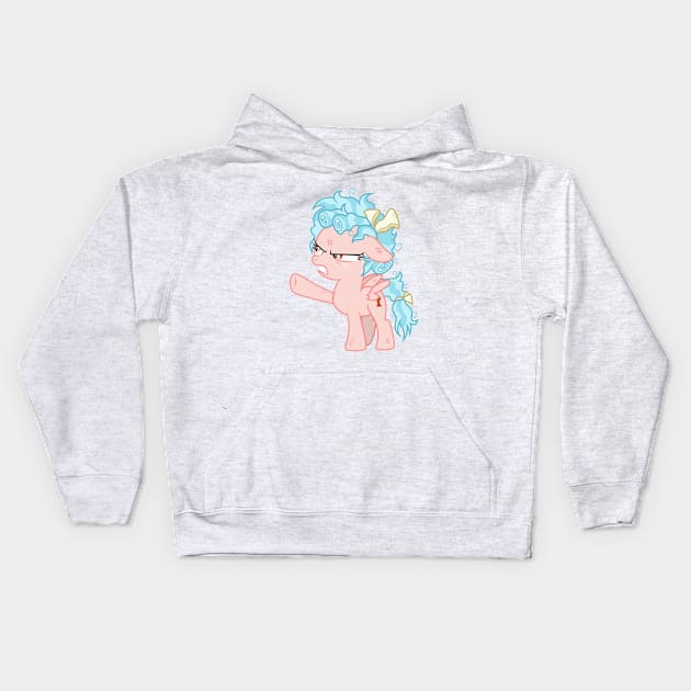 Cozy Glow shouting 2 Kids Hoodie by CloudyGlow